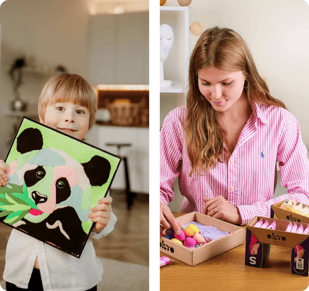 OKTO Sensory Art is about creativity that will be interesting and beneficial for the whole family.